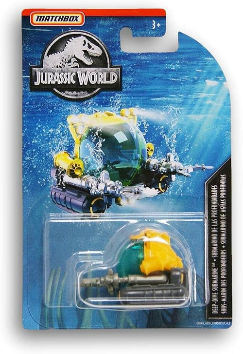 Deep-Dive Submarine New Blue Package Jurassic World Matchbox