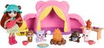 Enchantimals - Coccole Camping Tent, Playset with Doll and a Puppy Friend, Tent, Sleeping Bag, Campfire and many other accessories included, Toy for Kids, 4+ Years, HTW71