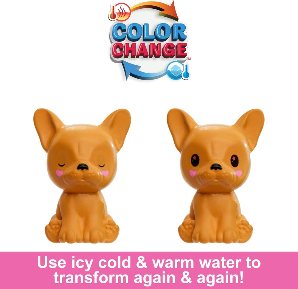 Barbie Cutie Reveal Chelsea Doll & Accessories, Animal Plush Costume & 6 Surprises Including Color Change, Puppy as Frog, HRK29