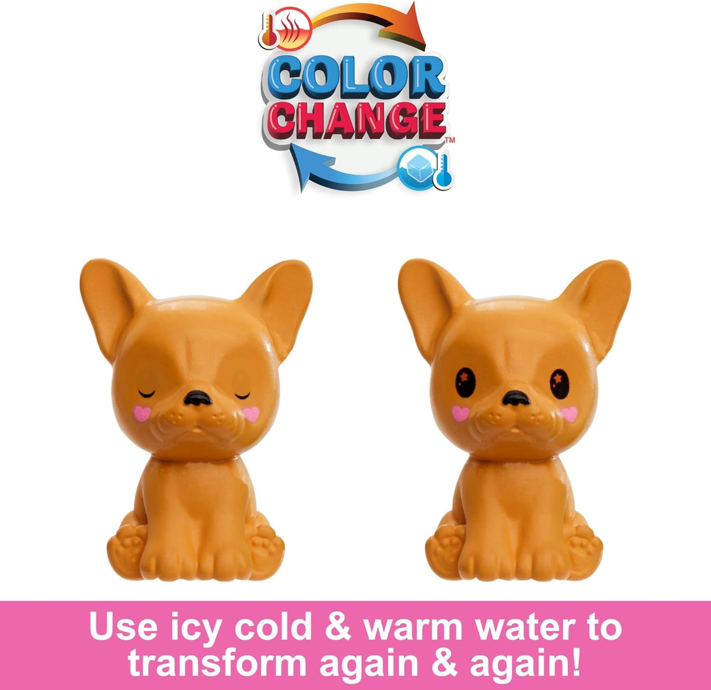 Barbie Cutie Reveal Chelsea Doll & Accessories, Animal Plush Costume & 6 Surprises Including Color Change, Puppy as Frog, HRK29