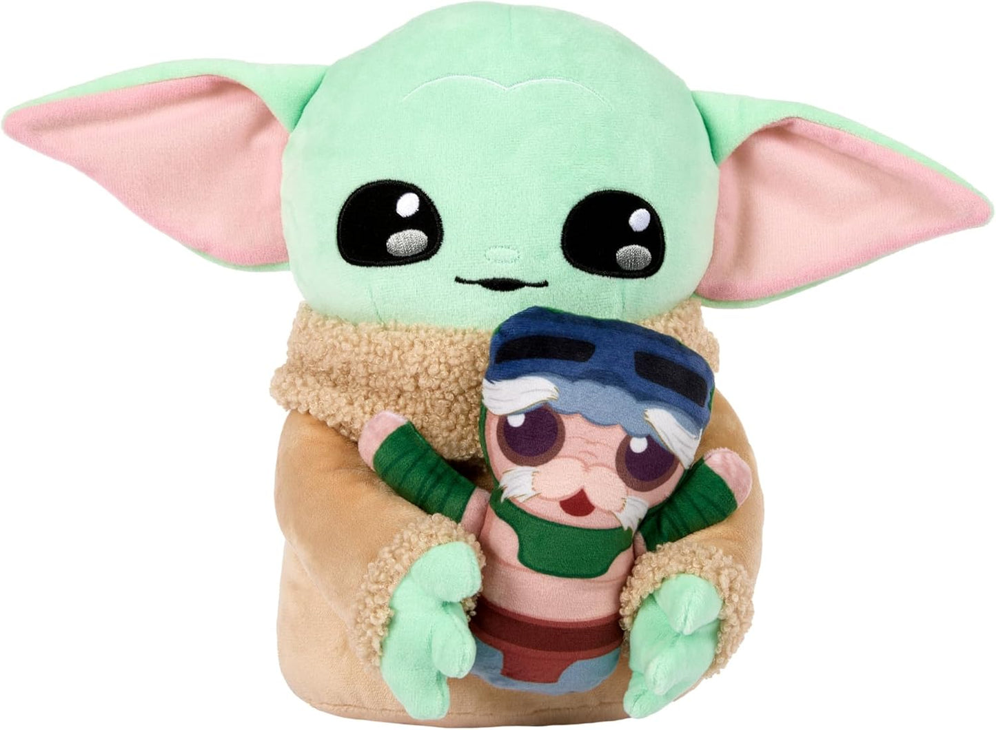 Mattel Star Wars Grogu Plush Figure & Small Anzellan Soft Doll with Sound Inspired by Bad Baby
