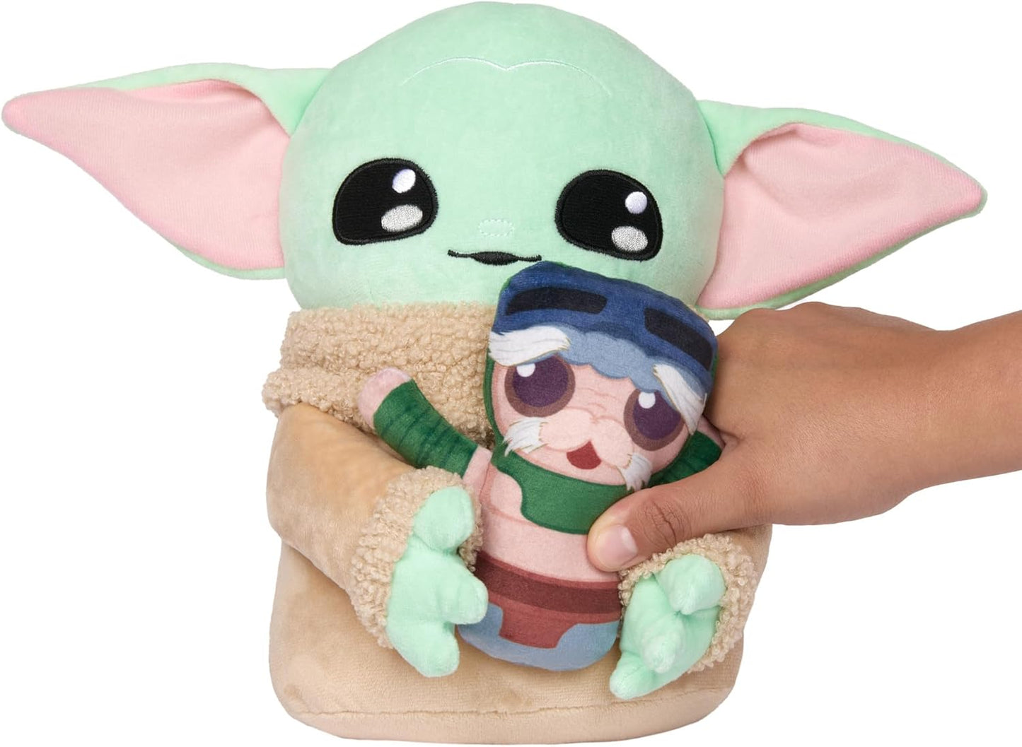 Mattel Star Wars Grogu Plush Figure & Small Anzellan Soft Doll with Sound Inspired by Bad Baby