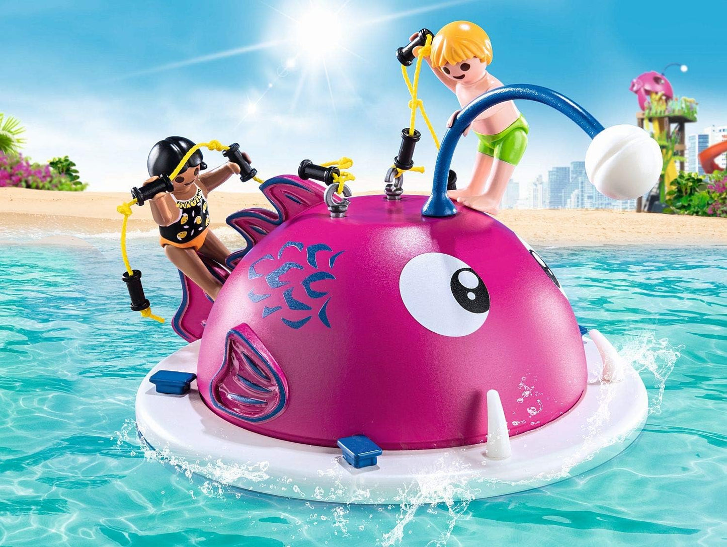 Playmobil Family Fun 70613 Swimming Island, Floats on Water, For Ages 4+