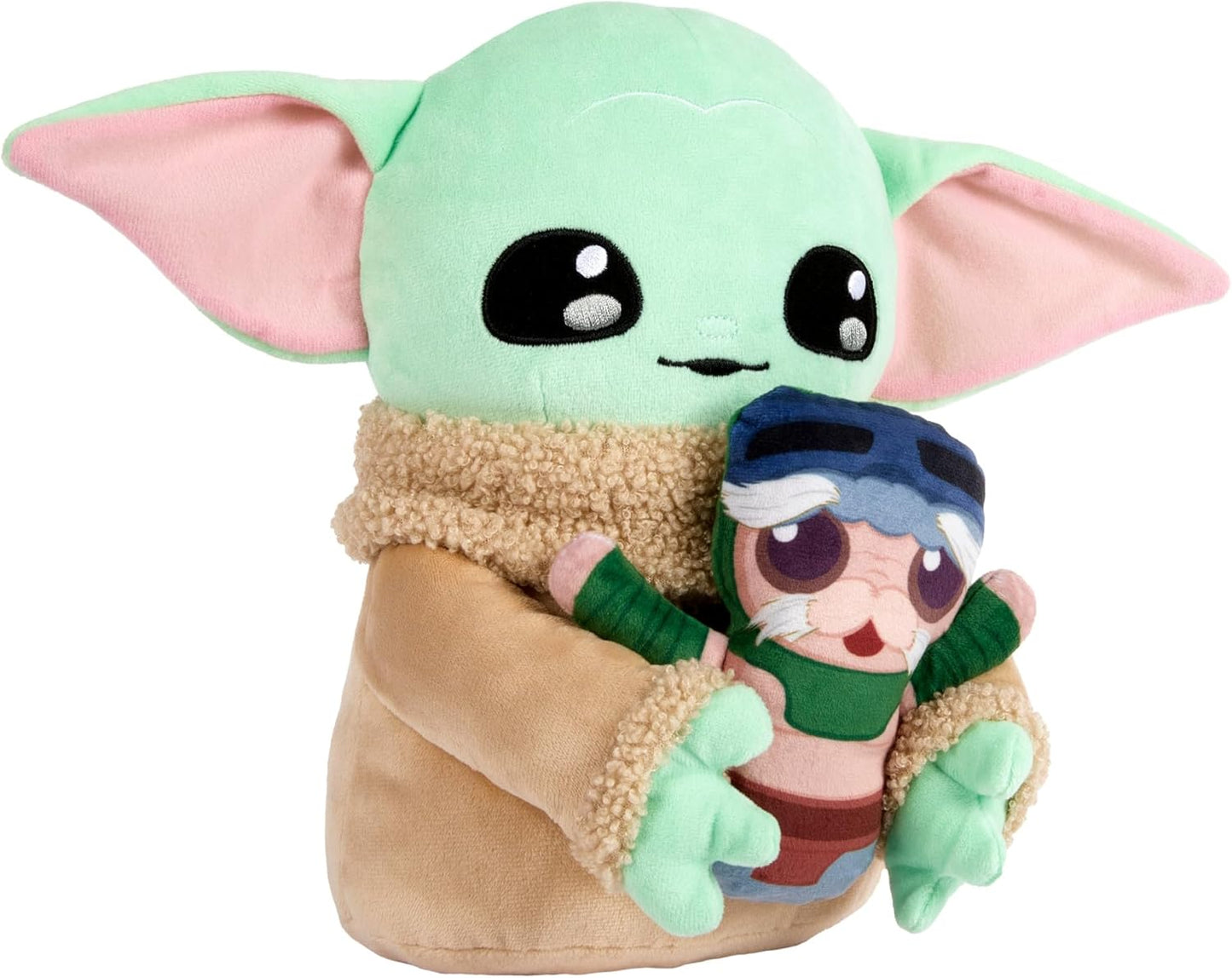 Mattel Star Wars Grogu Plush Figure & Small Anzellan Soft Doll with Sound Inspired by Bad Baby