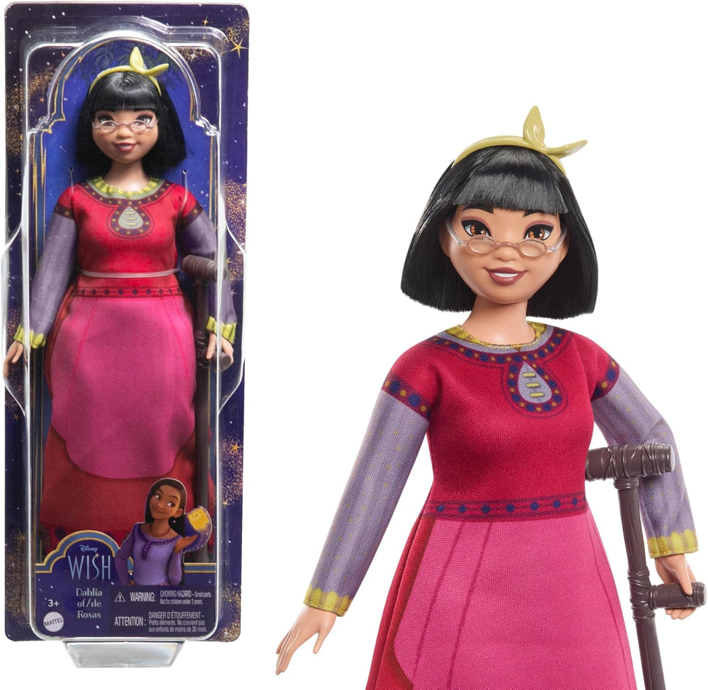 Disney Wish Dahlia of Rosas Posable Fashion Doll, Including Removable Clothes and Accessories, HPX24