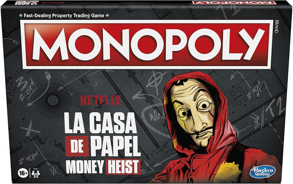 Monopoly: Netflix House of Money/La Casa de Papel Edition, Board Game for Adults and Teenagers, from 16 Years, English Version