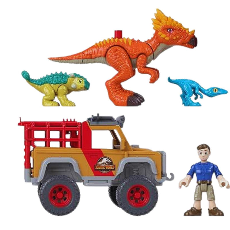 Imaginext Jurassic World Camp Cretaceous Runaway Dinos 5-Piece Dinosaur Toy Set