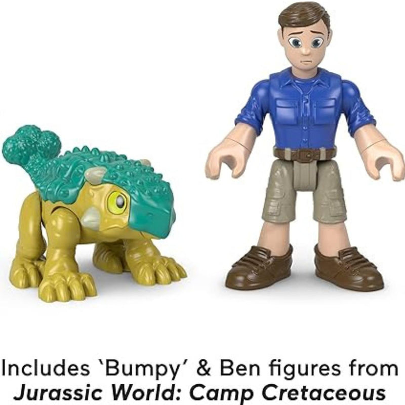 Imaginext Jurassic World Camp Cretaceous Runaway Dinos 5-Piece Dinosaur Toy Set