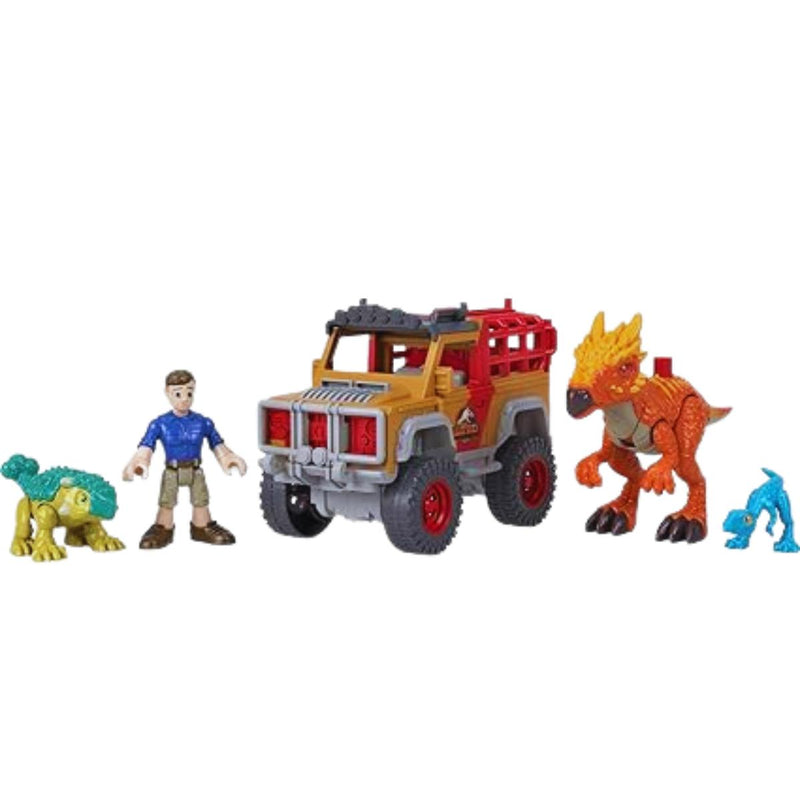 Imaginext Jurassic World Camp Cretaceous Runaway Dinos 5-Piece Dinosaur Toy Set