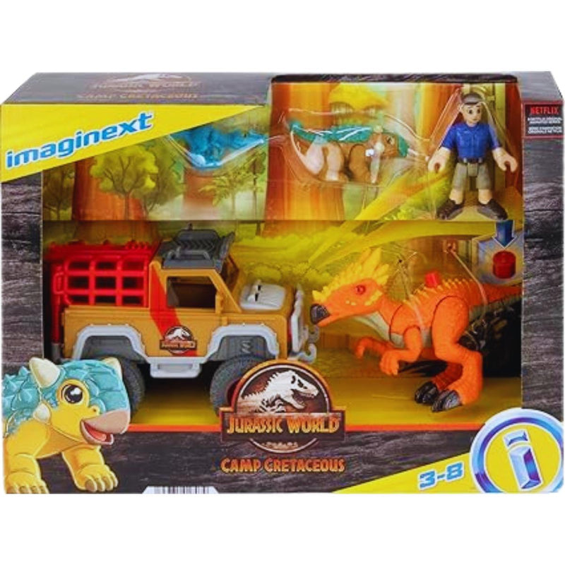 Imaginext Jurassic World Camp Cretaceous Runaway Dinos 5-Piece Dinosaur Toy Set