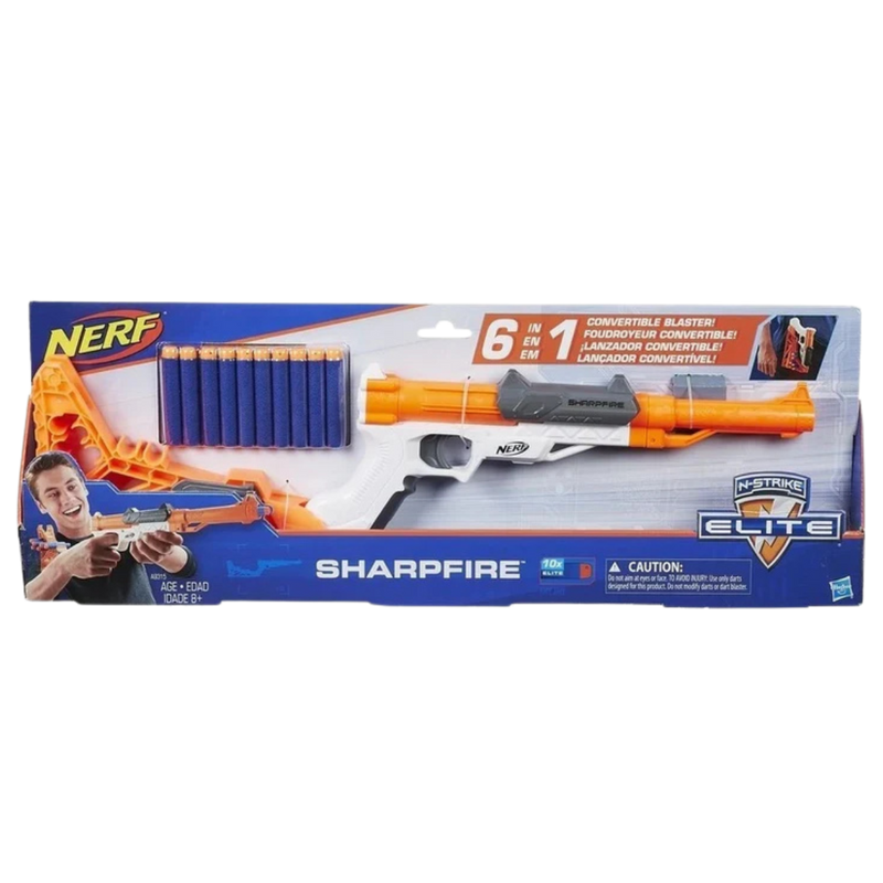 NERF N-Strike SharpFire Blaster 6 in 1!