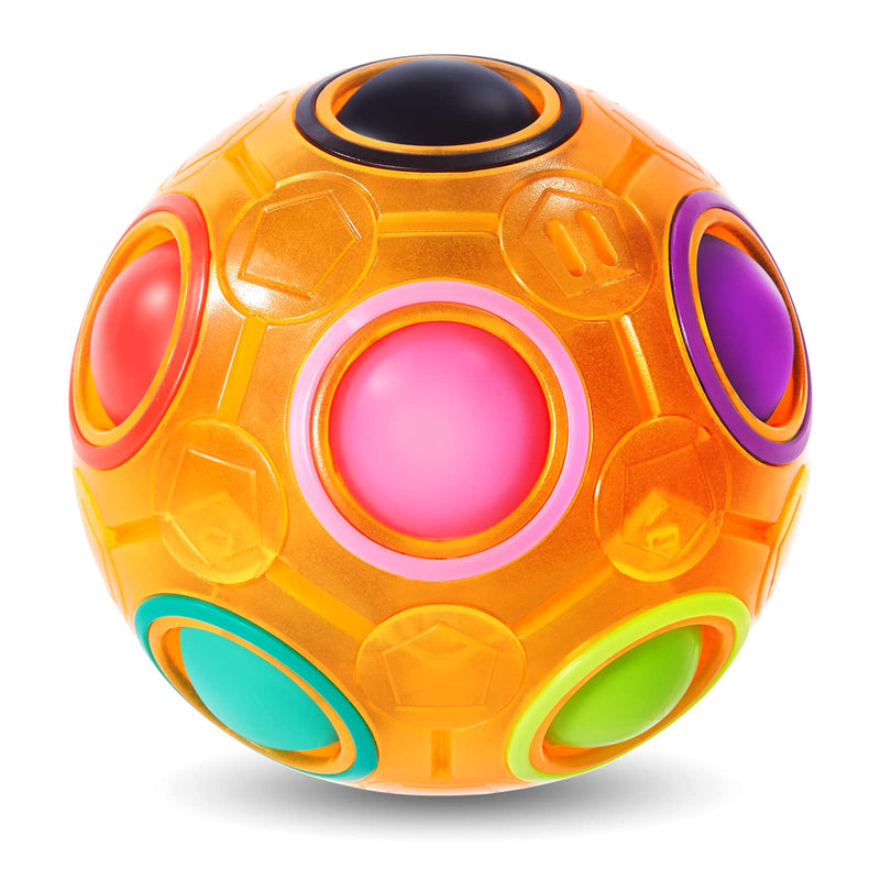 Rubik's Rainbow Ball Fidget Toy Orange