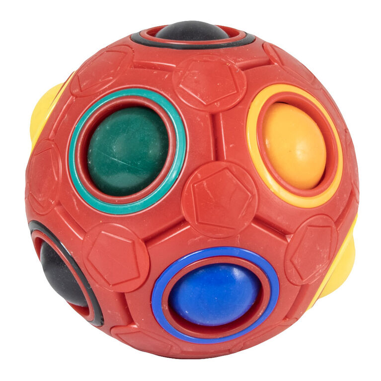 Rubik's Rainbow Ball Fidget Toy Red