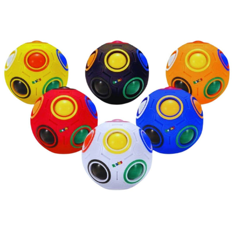 Rubik's Rainbow Ball Fidget Toy (colours vary)