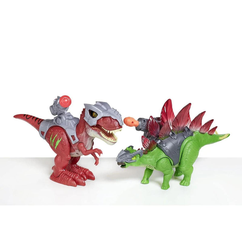 Robo Alive Dino Wars T-Rex and Stegosaurus Figures