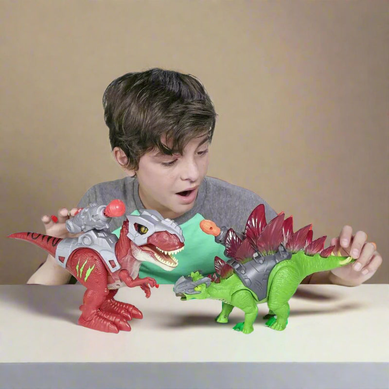 Robo Alive Dino Wars T-Rex and Stegosaurus Figures