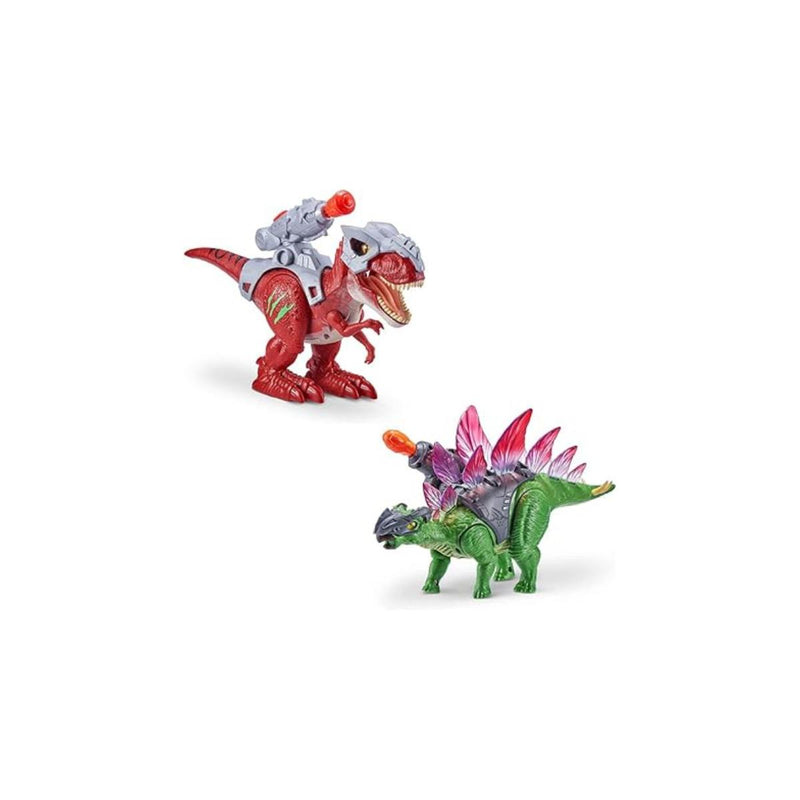 Robo Alive Dino Wars T-Rex and Stegosaurus Figures