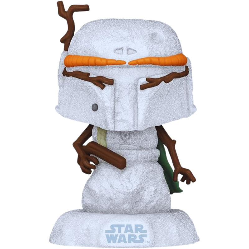 funko pop star wars holiday - snowman boba fett figure